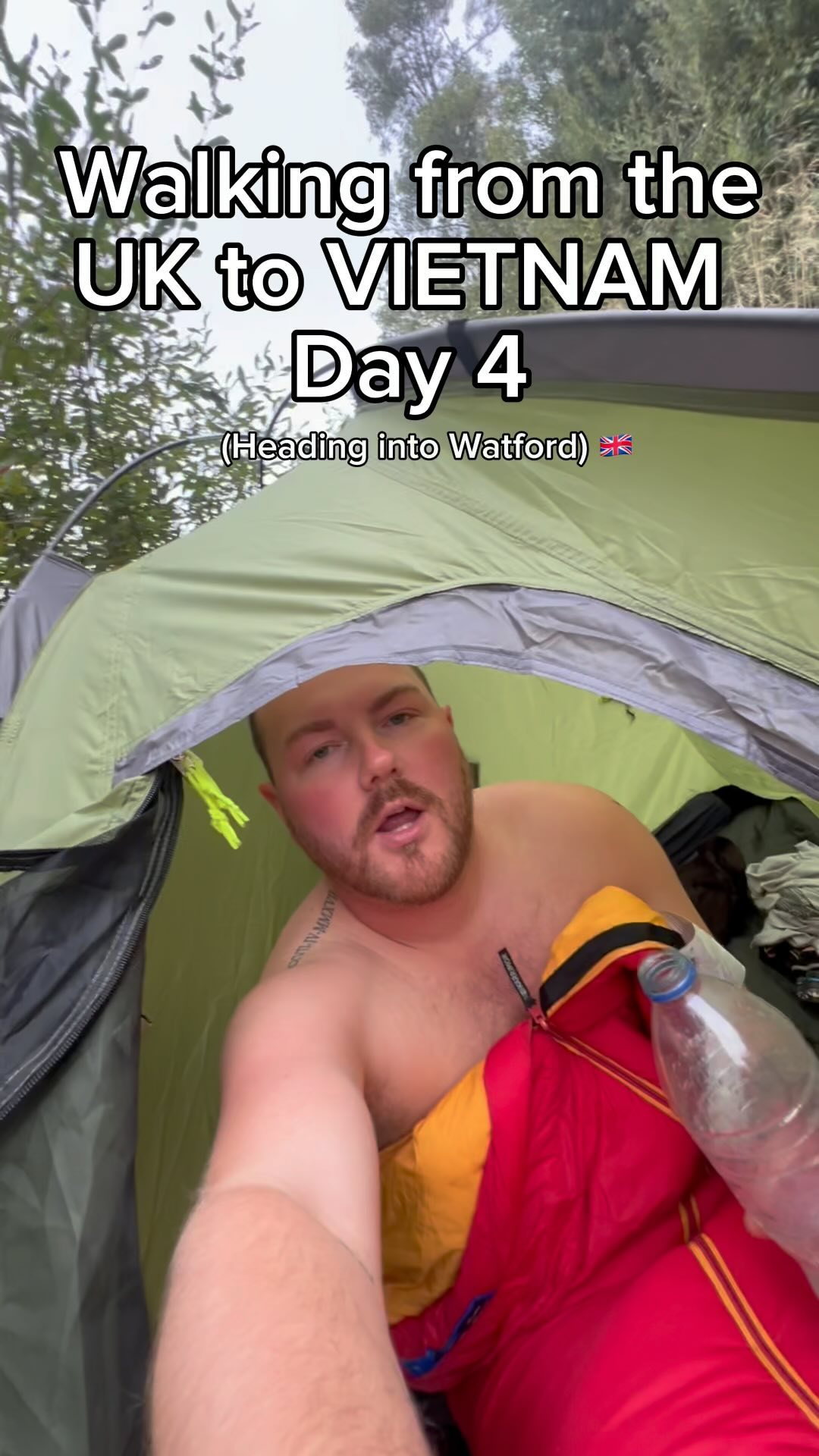Day 4 of walking from the UK to VIETNAM with @christopherthomashearn
