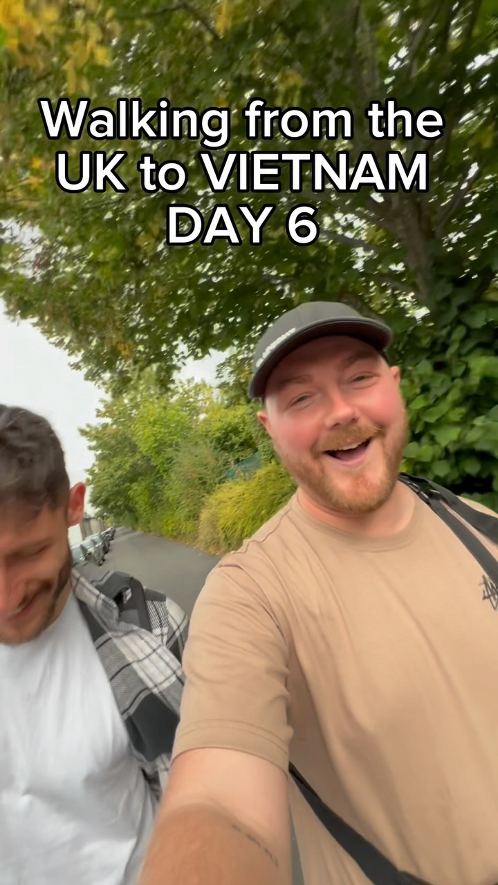 Day 6 fully underway. Let’s gooooo! 🚶♂️➡️🌏
#uktovietnam #lukedeakin #chubbytrekka