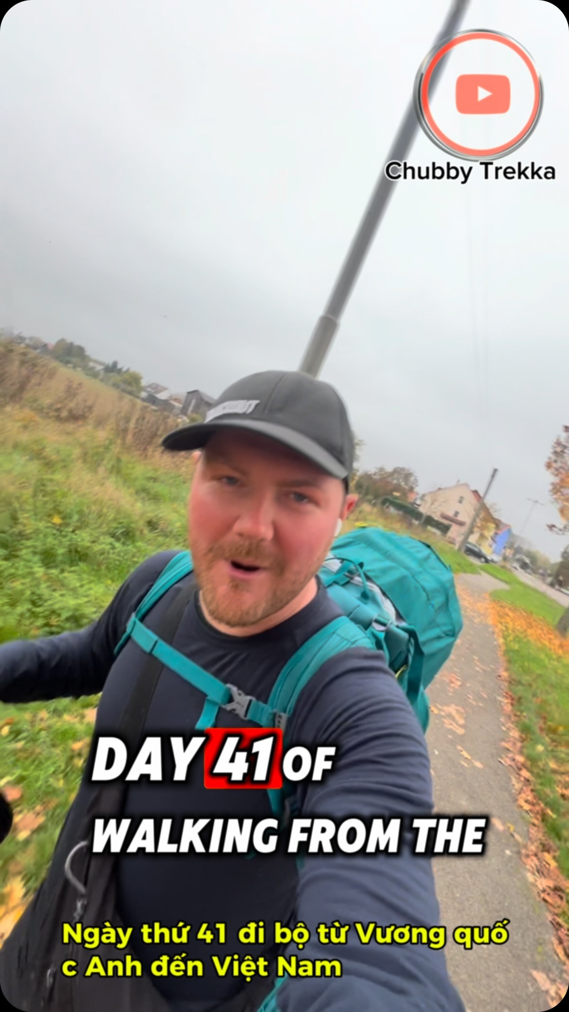 Day 41 of walking from the UK to VIETNAMMM 
I’m a tired Trekka today, I think tomorrow il take a rest day 🙏❤️
🎶 @boxerdjproducer - Human (Dan is a great friend of mine, go and check out his music!) 
-Next stop, Stuttgart 🇩🇪🚶♂️➡️🌲
#uktovietnam #germany #karlsruhe #vietnam #chubbytrekka #lukedeakin